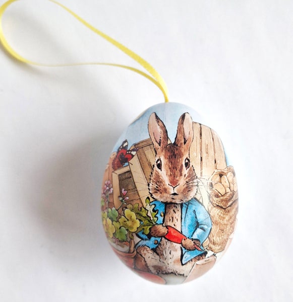 P&auml;&auml;si&auml;ismuna 6,5cm (metallia) - Petteri Kaniini - Sininen, ripustettava