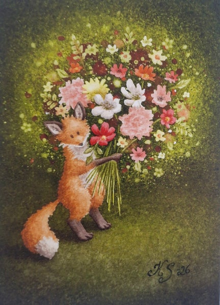 Postikortti Katja Saario - Onnittelukukat