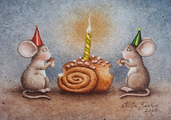 Postikortti Katja Saario - Yhteinen korvapuusti