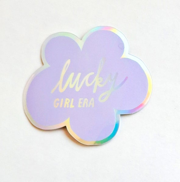 Tarra Pikku paperi - Holograafinen vinyylitarra - Lucky Girl Era