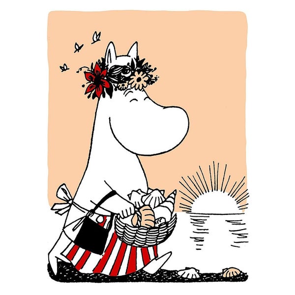 2-osainen kortti Muumi - Muumimamma ja simpukat