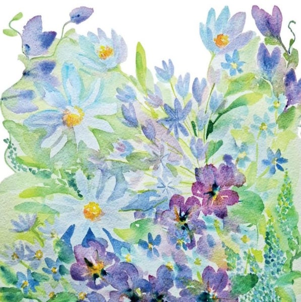 2-osainen kortti Eikun Keikun - Siniset kukat