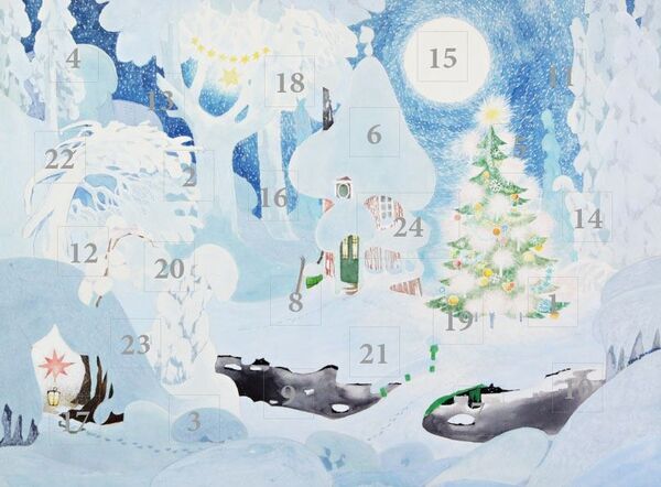 Joulukalenteri Muumi  - Lumimaisema A4