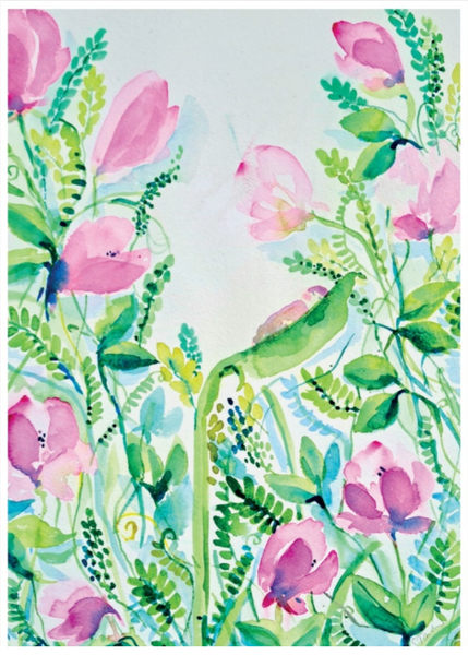 Postikortti Eikun Keikun - Tuoksuherneen verso