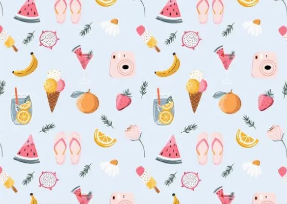 Postikortti Only Happy Things Stationery - Summer feeling
