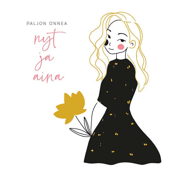 2-osainen kortti Linnapaperi - Nyt ja aina, tytt&ouml;