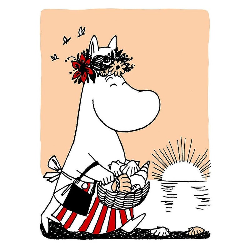 2-osainen kortti Muumi - Muumimamma ja simpukat