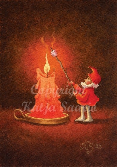 Joulukortti Katja Saario - Vaahtokarkkia 414