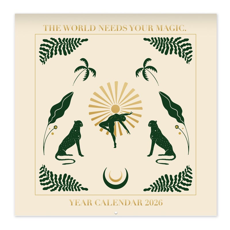 Pieni sein&auml;kalenteri 2026 - Uhana (20x20cm)