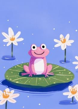 Postikortti Only Happy Things Stationery - Frog